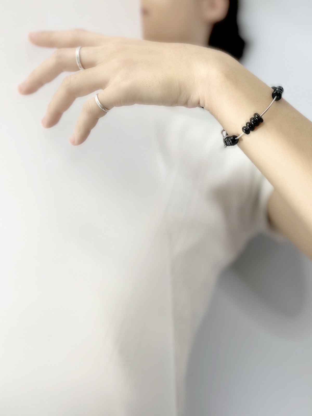 The Coiled Glass Bracelet · Classic Noir
