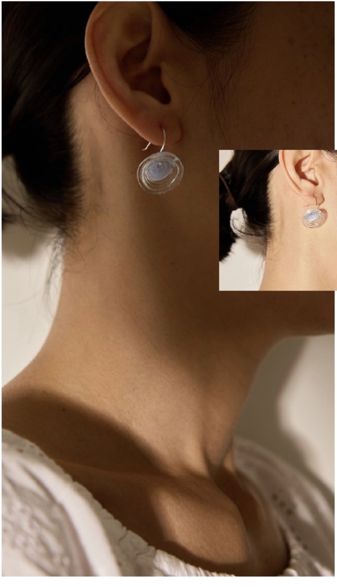 Spiral Motion 2 · Silver Dangle
